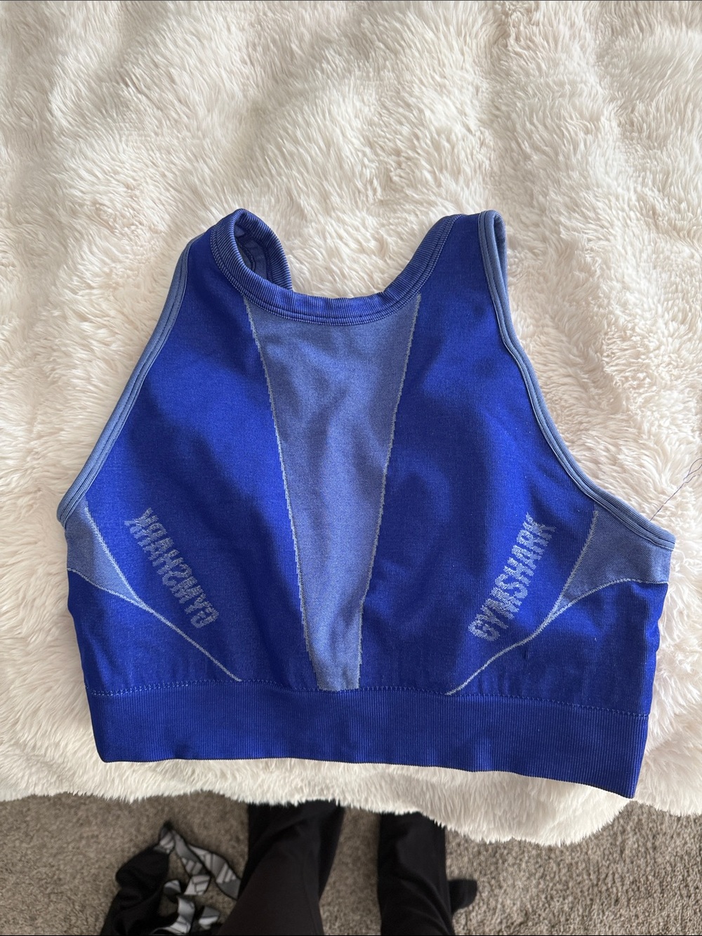 Gymshark Cobalt Turbo Seamless Sports Bra Medium
